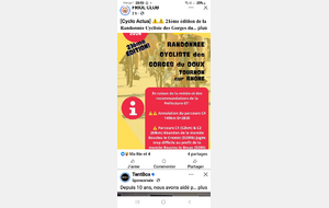 Attention changement rando du doux