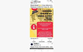 Attention changement rando du doux